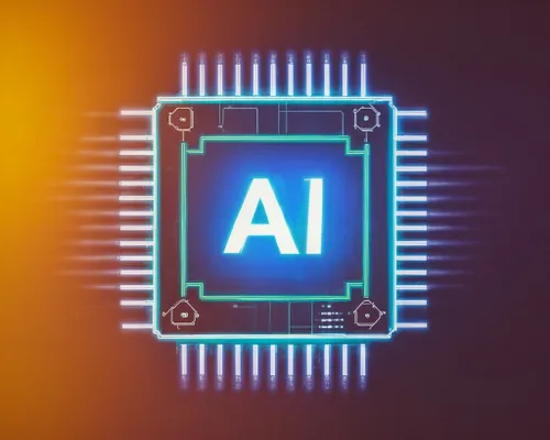 Artificial Intelligence Chip FREE Stock Photo, AI,  technology,  chip picture