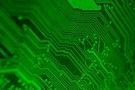 Intricate line patterns on a green circuit board FREE Stock Photo, circuit board, technology, innovation picture