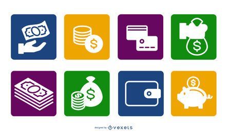 Colorful Money Square Icon FREE Stock Icon, flat, long-shadow, bill picture