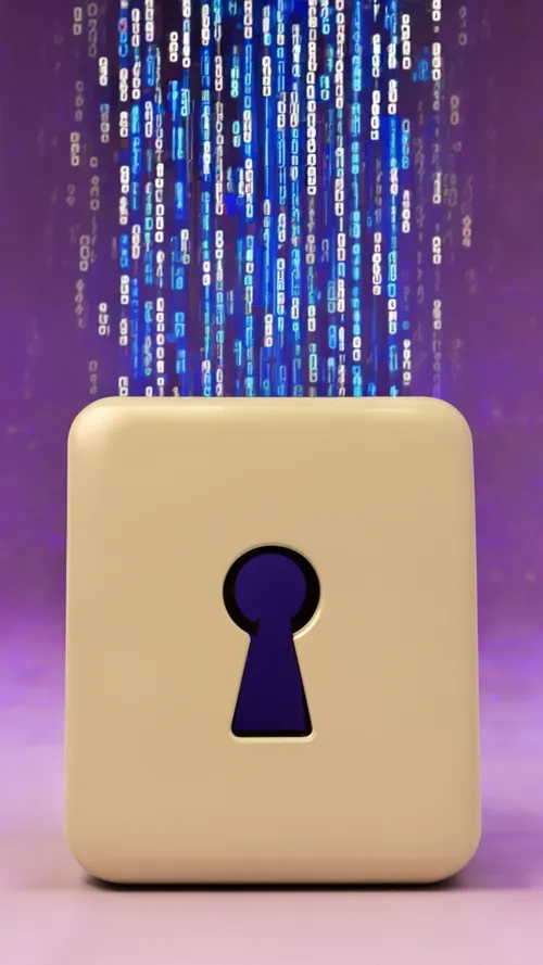 Digital Lock Concept FREE Stock Photo, purple, abstract, blue abstract background picture