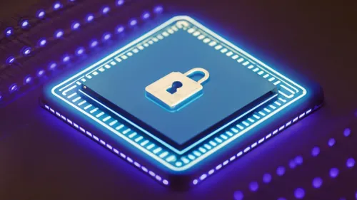 Digital Security Chip FREE Stock Photo, safety, safeguard, microchip picture