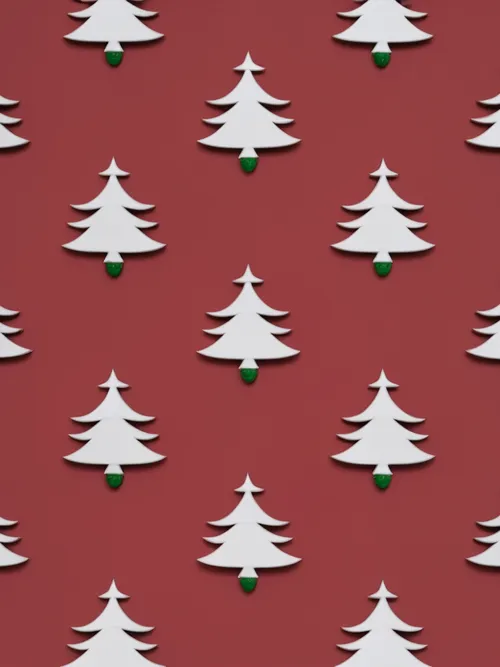Festive Christmas Trees FREE Stock Photo, pattern, digital, celebration picture