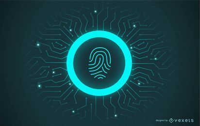 Free Fingerprint Lock Design stock image to download Fingerprint Lock Design FREE Stock Vector, scanner, password, security picture