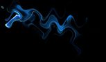 Abstract blue waves on black background FREE Stock Photo, movement, digital art, flowing picture