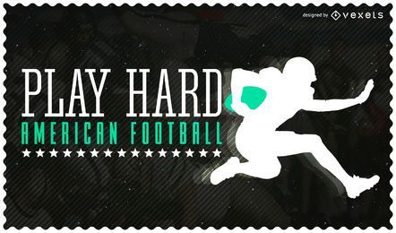 Football Player Silhouette Background FREE Stock Vector, football, sport, american-football picture