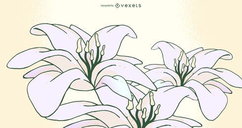 Lily Blooms FREE Stock Clipart, flower, flowers, vector picture