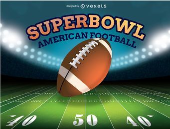 Night Game Stadium Lighting FREE Stock Vector, nfl, illuminated, bowl picture
