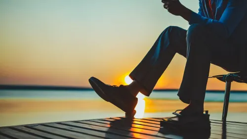 Free Relaxing Sunset Vibes stock image to download Relaxing Sunset Vibes FREE Stock Photo, sunset, dock, relaxation picture
