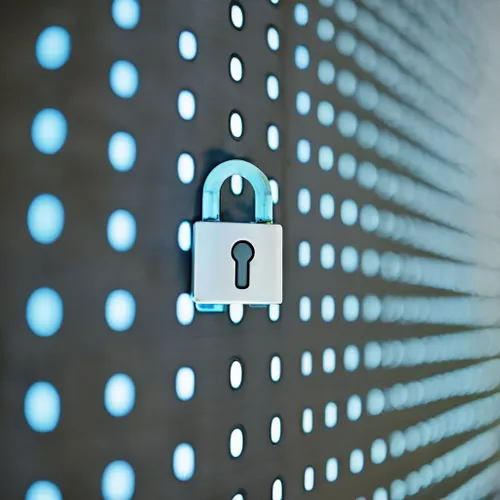 Secure Digital Lock FREE Stock Photo, cybersecurity background, safety, modern picture