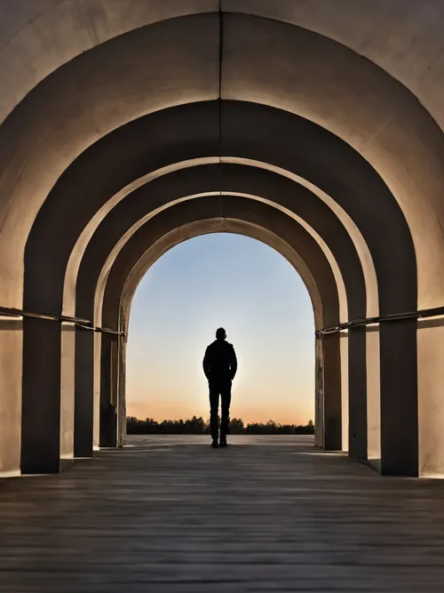 Free Silhouette at Sunset stock image to download Silhouette at Sunset FREE Stock Photo, sunset, silhouette, archway picture