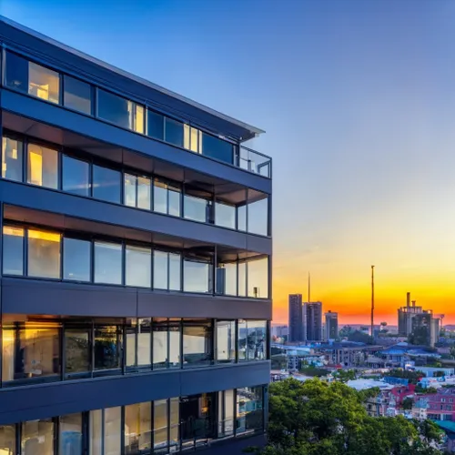 Free Urban Sunset View stock image to download Urban Sunset View FREE Stock Photo, sunset, urban, architecture picture