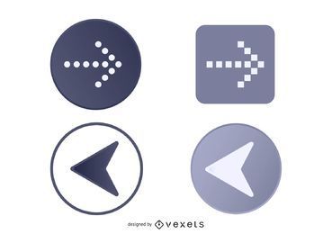 Web Page Arrow Buttons FREE Stock Icon, page, menu, ui picture