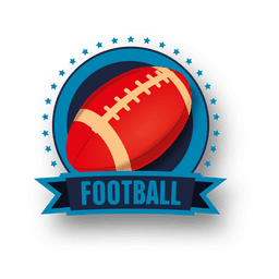 American Football Badge Design FREE Stock Vector, american, football, sports picture