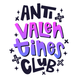 Anti Love Typography PNG FREE Stock Vector, has-text, quote, happy valentines day picture