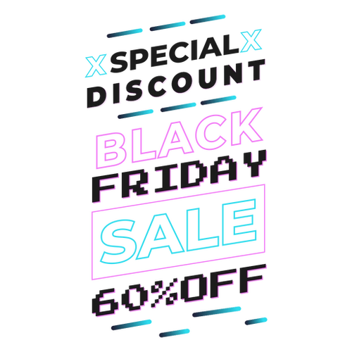 Black Friday Pixel Badge Sale