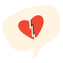 Heartache Dialog PNG Art FREE Stock Clipart, flat, happy valentines day, broken-hearted picture