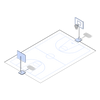 Isometric Basketball Court PNG Art