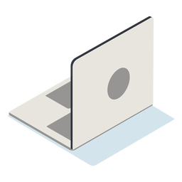 Isometric open laptop tech PNG FREE Stock Icon, laptop, isometric, computer picture