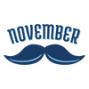 Movember Men Support Health Badge Illustration