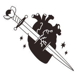 Rebel Love Blade PNG Sticker FREE Stock Vector, anti-valentines, sticker, knife picture