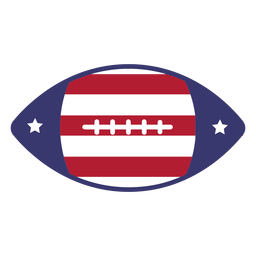 USA Flag Football Flat Design FREE Stock Clipart, 4th-of-july, american, football picture