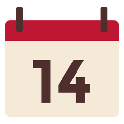 Valentine Love Calendar PNG FREE Stock Icon, svg-for-crafts, flat, happy valentines day picture